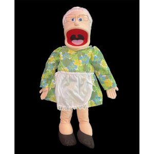 Silly Puppets 25" Granny Grandmother Full Body Puppet w/ Yarn Hair Ventriloquist